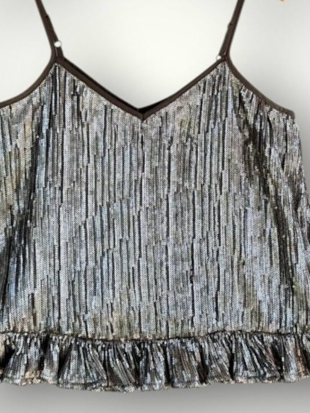 Silver Top Tank Blouse Size 2